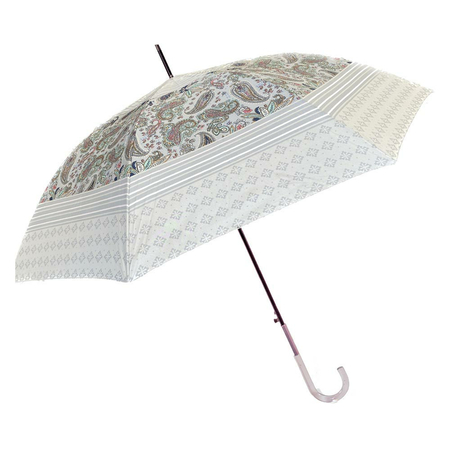 ομπρέλα αυτόματη μπεζ με σχέδια