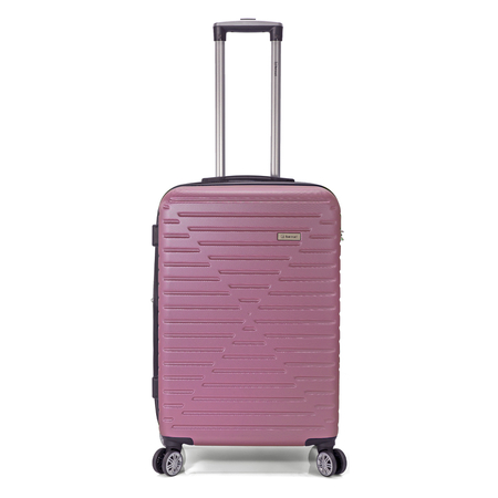 Βαλίτσα καμπίνας σκληρή με προέκταση ροζ