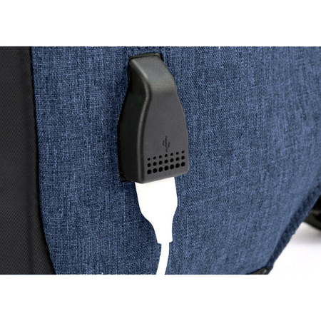 ΣΑΚΊΔΙΟ ANTI-THEFT ΜΕ ΘΉΚΗ LAPTOP 13'' AMBER ΜΠΛΕ AM2008