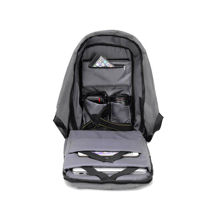 ΣΑΚΊΔΙΟ ANTI-THEFT ΜΕ ΘΉΚΗ LAPTOP 13'' AMBER ΓΚΡΙ AM2008