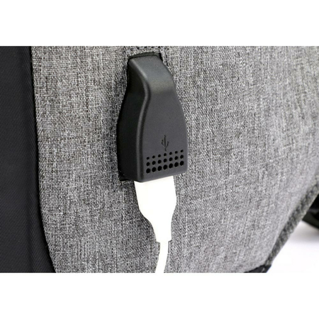 ΣΑΚΊΔΙΟ ANTI-THEFT ΜΕ ΘΉΚΗ LAPTOP 13'' AMBER ΓΚΡΙ AM2008