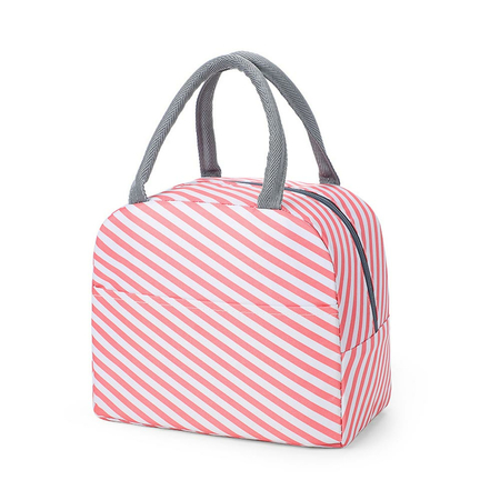 Ισοθερμική Τσάντα 5Lt Ροζ Ριγέ