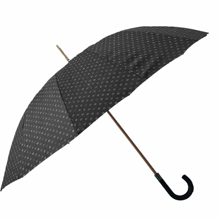 ομπρέλα μπαστούνι χειροκίνητη μαύρη