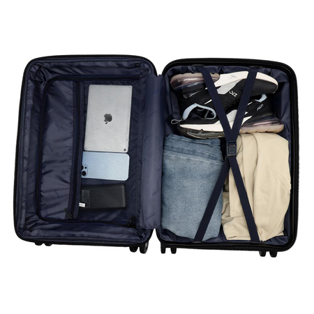 ΒΑΛΊΤΣΑ ΜΕΓΆΛΗ ΜΕ ΠΡΟΈΚΤΑΣΗ AMBER ΜΑΎΡΟ AM1006