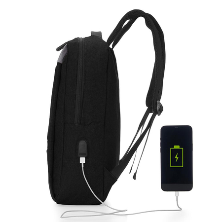 ΣΑΚΊΔΙΟ ΜΕ ΘΉΚΗ LAPTOP 15.6'' AMBER ΜΑΎΡΟ AM2014