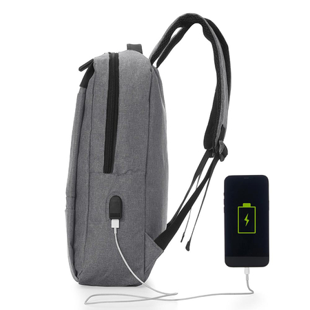 ΣΑΚΊΔΙΟ ΜΕ ΘΉΚΗ LAPTOP 15.6'' AMBER ΓΚΡΙ AM2014