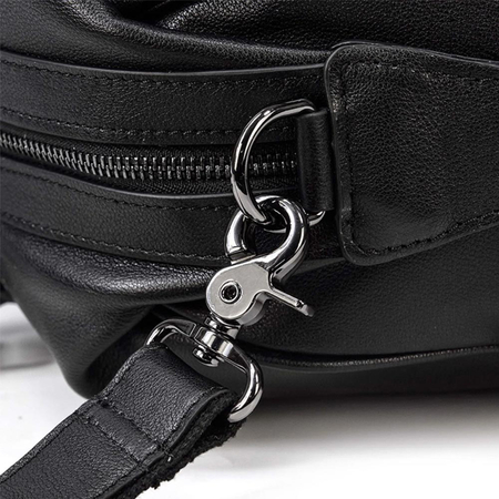 ΣΑΚ ΒΟΥΑΓΙΆΖ ΔΕΡΜΆΤΙΝΟ AMBER ΜΑΎΡΟ AM4003