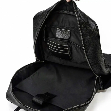 ΣΑΚΊΔΙΟ ΔΕΡΜΆΤΙΝΟ ΜΕ ΘΉΚΗ LAPTOP 15,6" AMBER ΜΑΎΡΟ AM2015