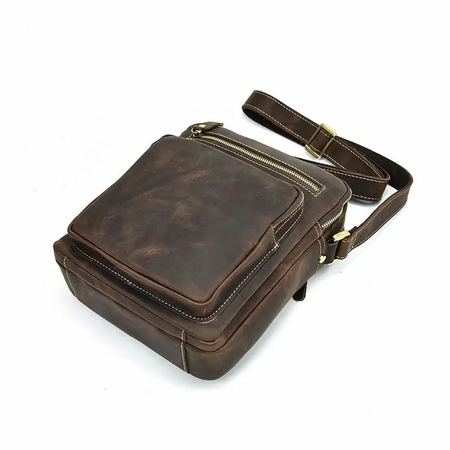 ΤΣΑΝΤΆΚΙ ΏΜΟΥ ΔΕΡΜΆΤΙΝΟ AMBER ΚΑΦΈ AM2020