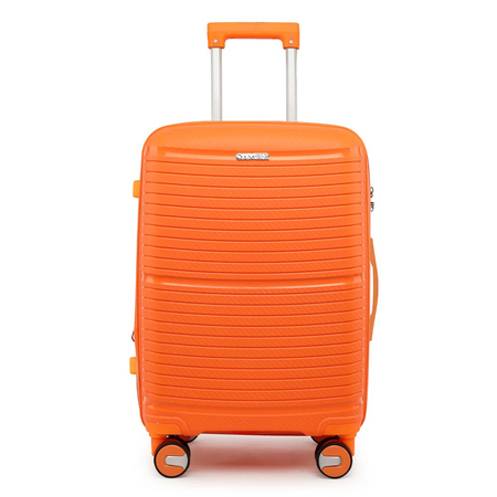 βαλίτσα μεγάλη με προέκταση πορτοκαλί