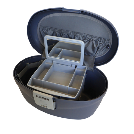 BEAUTY CASE AMBER ΜΠΛΕ/ΓΚΡΙ AM1009