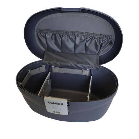 BEAUTY CASE AMBER ΜΠΛΕ/ΓΚΡΙ AM1009