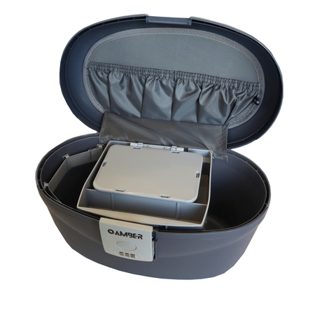 BEAUTY CASE AMBER ΜΠΛΕ/ΓΚΡΙ AM1009