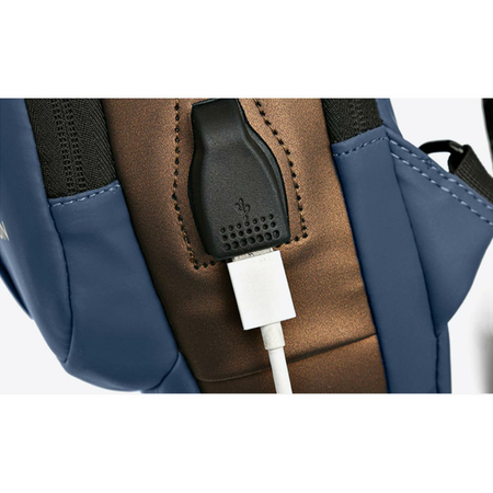 ΤΣΑΝΤΆΚΙ ΏΜΟΥ AMBER ΜΠΛΕ/ΚΑΦΈ AM2006