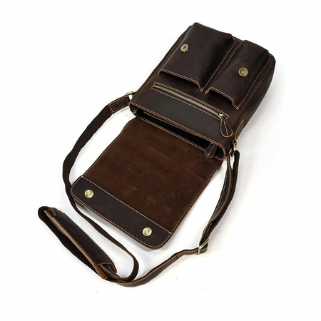 ΤΣΑΝΤΆΚΙ ΏΜΟΥ ΔΕΡΜΆΤΙΝΟ AMBER ΚΑΦΈ AM2019