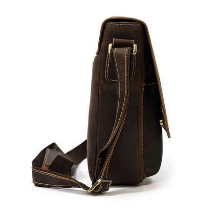 ΤΣΑΝΤΆΚΙ ΏΜΟΥ ΔΕΡΜΆΤΙΝΟ AMBER ΚΑΦΈ AM2019