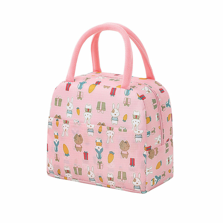 Ισοθερμική Τσάντα Φαγητού 5Lt Pink Bunnies