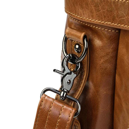 ΣΑΚΊΔΙΟ ΔΕΡΜΆΤΙΝΟ AMBER ΚΑΦΈ AM2016