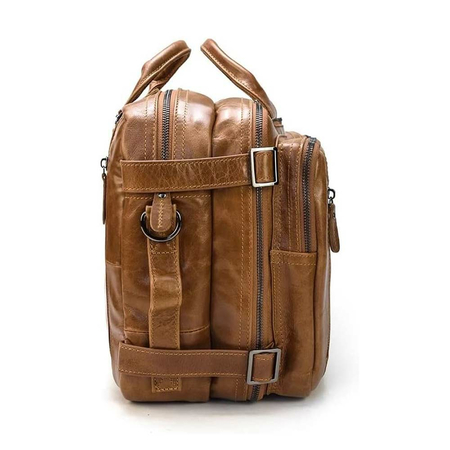 ΣΑΚΊΔΙΟ ΔΕΡΜΆΤΙΝΟ AMBER ΚΑΦΈ AM2016