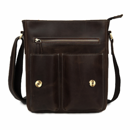 ΤΣΑΝΤΆΚΙ ΏΜΟΥ ΔΕΡΜΆΤΙΝΟ AMBER ΚΑΦΈ AM2019