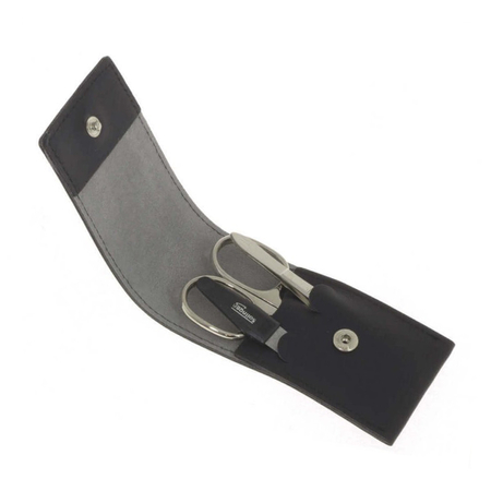 ΣΕΤ ΜΑΝΙΚΙΟΎΡ SOLINGEN 3 ΤΕΜΑΧΊΩΝ ΔΕΡΜΆΤΙΝΟ DAVIDTS ΜΑΎΡΟ 490018-01