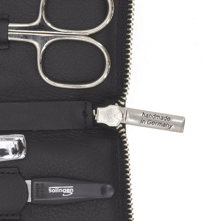 ΣΕΤ ΜΑΝΙΚΙΟΎΡ SOLINGEN 5 ΤΕΜΑΧΊΩΝ ΔΕΡΜΆΤΙΝΟ DAVIDTS ΜΑΎΡΟ 490020-01