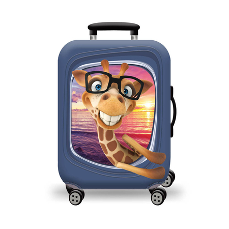 ΚΆΛΥΜΜΑ ΒΑΛΊΤΣΑΣ SMALL AMBER HAPPY GIRAFFE AM761-01
