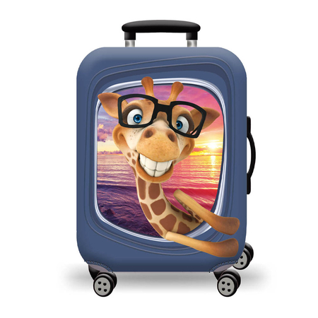 ΚΆΛΥΜΜΑ ΒΑΛΊΤΣΑΣ LARGE AMBER HAPPY GIRAFFE AM761-03