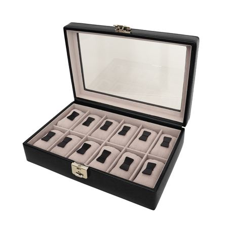 ΘΉΚΗ ΡΟΛΟΓΙΏΝ DAVIDTS ΜΑΎΡΟ - ΓΝΉΣΙΟ ΔΈΡΜΑ 378812-01