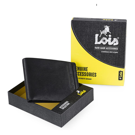 ΠΟΡΤΟΦΌΛΙ ΑΝΔΡΙΚΌ ΔΕΡΜΆΤΙΝΟ LOIS 202313-01 ΜΑΎΡΟ