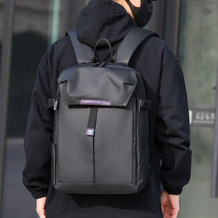 ΣΑΚΊΔΙΟ ΜΕ ΘΉΚΗ LAPTOP 15.6" AMBER ΜΑΎΡΟ AM2035