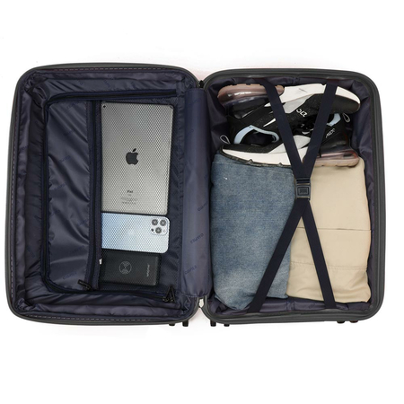 ΣΕΤ 3 ΒΑΛΊΤΣΕΣ ΜΕ ΠΡΟΈΚΤΑΣΗ AMBER ΑΝΘΡΑΚΊ AM1006