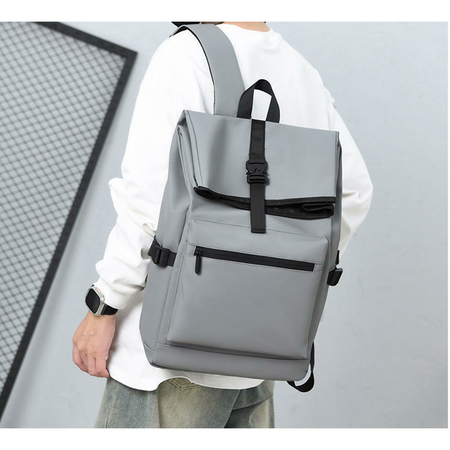 ΣΑΚΊΔΙΟ ΜΕ ΘΉΚΗ LAPTOP 15.6" AMBER ΓΚΡΙ AM2045