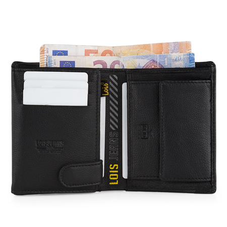 ΠΟΡΤΟΦΌΛΙ ΑΝΔΡΙΚΌ ΔΕΡΜΆΤΙΝΟ LOIS ΜΑΎΡΟ 205230-01