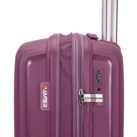 ΣΕΤ 2 ΤΕΜΑΧΊΩΝ (ΒΑΛΊΤΣΑ ΚΑΜΠΊΝΑΣ & BEAUTY CASE) AMBER ΜΩΒ AM1017