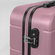 Βαλίτσα Καμπίνας Ροζ με 4 διπλές ρόδες και λουκέτο