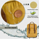 Σακίδιο Πλάτης Κίτρινο με eco-friendly αδιάβροχο κάμβα εξωτερικά και δερμάτινες λεπτομέρειες