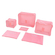 τσάντες οργάνωσης βαλίτσας 6 τεμάχια ροζ