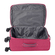 βαλίτσα μεσαία υφασμάτινη με προέκταση ροζ