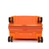 βαλίτσα μεγάλη με προέκταση πορτοκαλί
